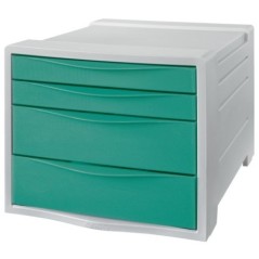 Bloco de 4 Gavetas Esselte Colour Breeze 626285 A4 Verde