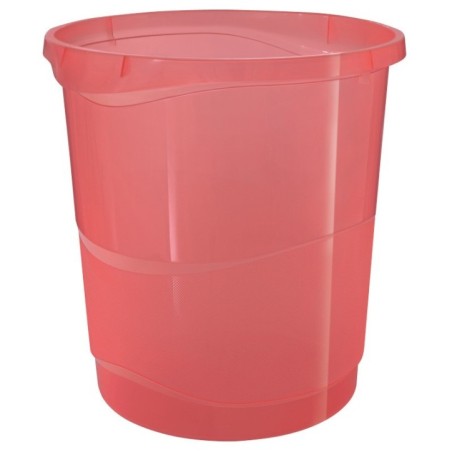 Cesto de Papéis Esselte Colour Breeze 628461 PP 14 Litros Coral