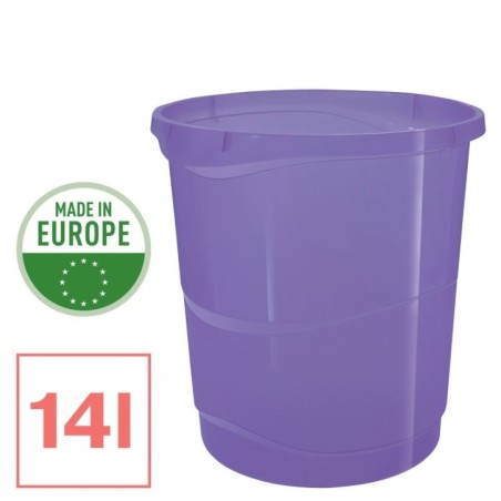 Cesto de Papéis Esselte Colour Breeze 628462 PP 14 Litros Malva