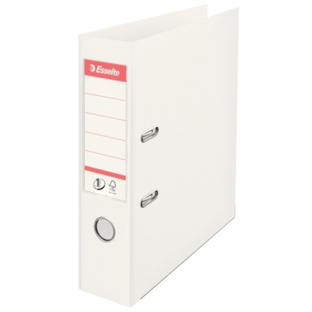 Pasta de Arquivo Esselte Nº1 Vivida 811300 A4 L75mm PP Branco