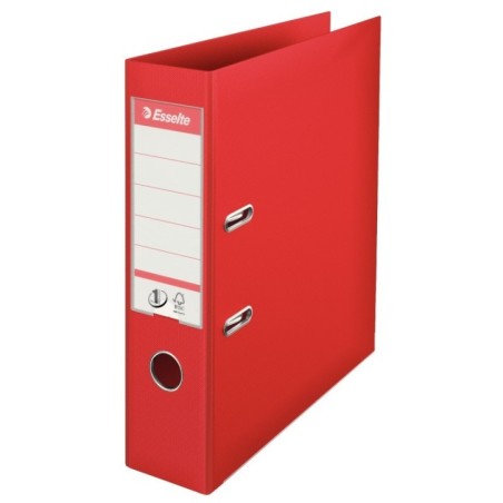 Pasta de Arquivo Esselte Nº1 Vivida 811330 A4 L75mm PP Vermelho