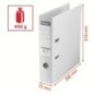 Pasta de Arquivo Esselte Nº1 Vivida 811330 A4 L75mm PP Vermelho