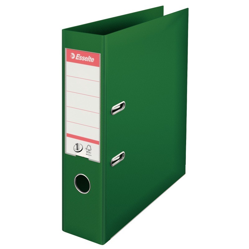 Pasta de Arquivo Esselte Nº1 Vivida 811360 A4 L75mm PP Verde