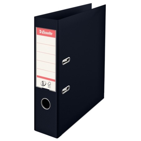 Pasta de Arquivo Esselte Nº1 Vivida 811370 A4 L75mm PP Preto
