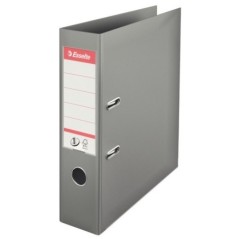 Pasta de Arquivo Esselte Nº1 Vivida 811380 A4 L75mm PP Cinzento