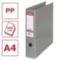 Pasta de Arquivo Esselte Nº1 Vivida 811380 A4 L75mm PP Cinzento