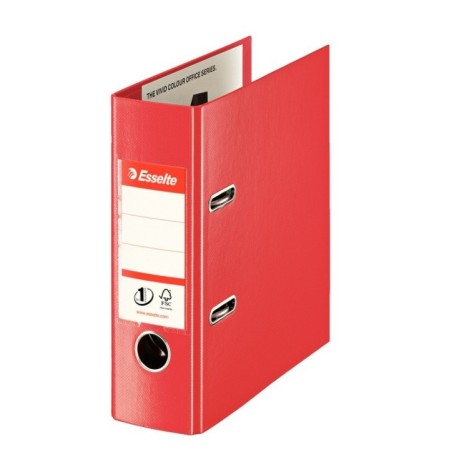 Pasta de Arquivo Esselte Nº1 Vivida 468630 A5 ao Alto L75mm PP Vermelho