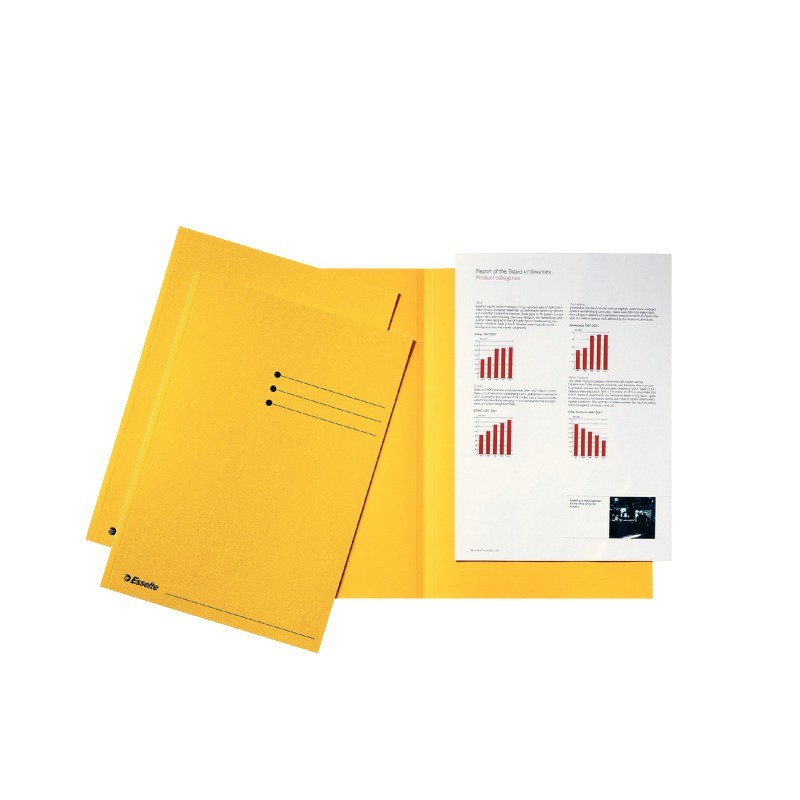 Subcapa de Cartolina Esselte Simples 2113406 A4 180g/m² Amarelo Subcapa de Cartolina Esselte Simples 2113406 A4 180g/m² Amarelo