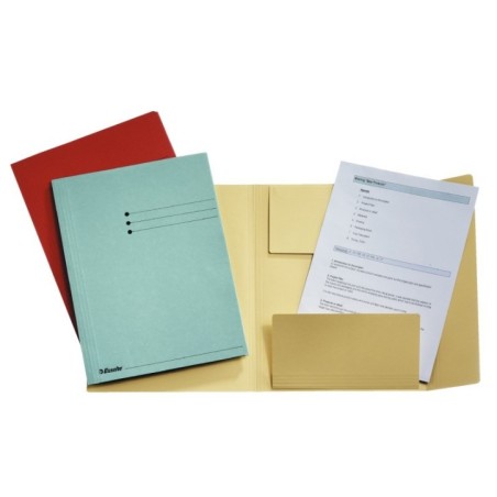 Subcapa de Cartolina Esselte 3 Abas 1033302 A4+ 275g/m² Azul