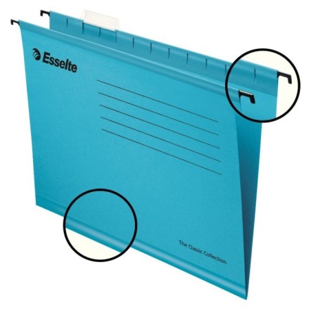 Dossier de Arquivo Suspenso Esselte Classic 90311 330mm Emb.25 Azul
