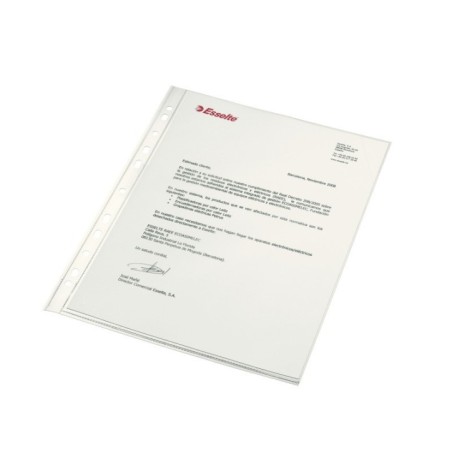 Bolsa Catálogo Esselte 46108 A4 PP Liso 80µm Emb.100