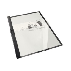 Capa Dossier Esselte Vivida 563700 A4 PVC 30 Folhas Preto