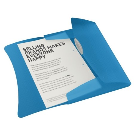 Pasta de Elásticos Esselte Vivida 624040 A4 PP 500µm Azul Claro