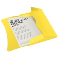 Pasta de Elásticos Esselte Vivida 624045 A4 PP 500µm Amarelo