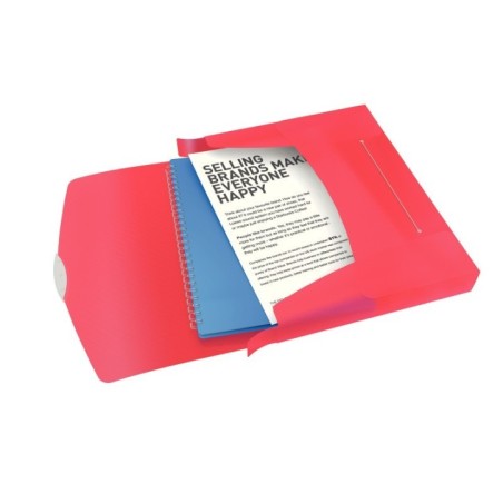 Pasta de Elásticos Esselte Vivida 624048 A4 L40mm PP 670µm Vermelho