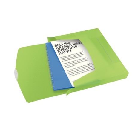 Pasta de Elásticos Esselte Vivida 624051 A4 L40mm PP 670µm Verde Claro
