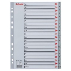 Índice de Plástico Esselte 100112 A4 PP 120µm A-Z