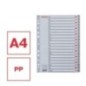 Índice de Plástico Esselte 100112 A4 PP 120µm A-Z Índice de Plástico Esselte 100112 A4 PP 120µm A-Z