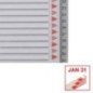 Índice de Plástico Esselte 100108 A4 PP 120µm 1 a 31 Índice de Plástico Esselte 100108 A4 PP 120µm 1 a 31