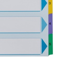 Índice de Cartolina Esselte 100160 A4 160g/m² 1 a 5