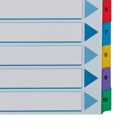 Índice de Cartolina Esselte 100161 A4 160g/m² 1 a 10