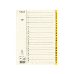 Índice de Cartolina Esselte 69874 A4 110g/m² 1 a 31