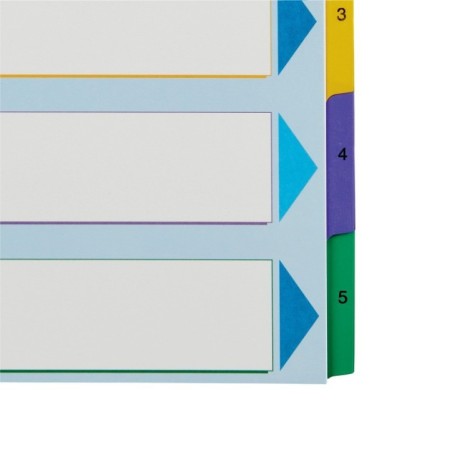 Índice de Cartolina Esselte 100207 A4+ 160g/m² 1 a 5