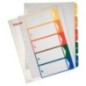 Índice de Plástico Esselte 100211 A4+ PP 300µm 1 a 5 Índice de Plástico Esselte 100211 A4+ PP 300µm 1 a 5