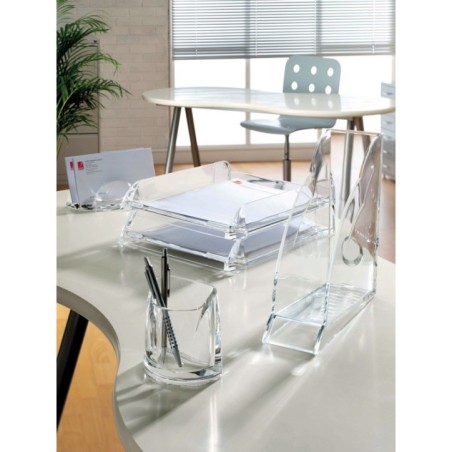 Copo Porta-Lápis Rexel Nimbus 2101502 Acrílico Transparente