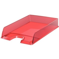 Tabuleiro de Secretária Esselte Europost Transparent 623601 A4 PS Vermelho