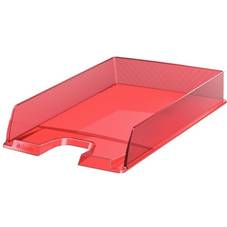Tabuleiro de Secretária Esselte Europost Transparent 623601 A4 PS Vermelho