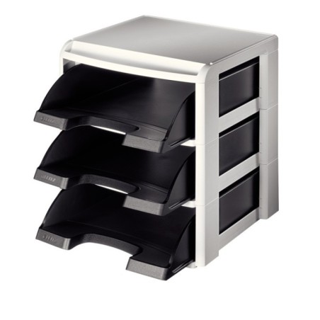 Tabuleiro de Secretária Leitz Plus 5327-00-95 A4 PS Set 3 Preto