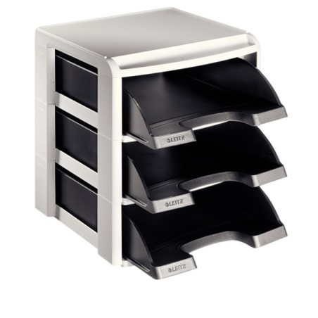 Tabuleiro de Secretária Leitz Plus 5327-00-95 A4 PS Set 3 Preto