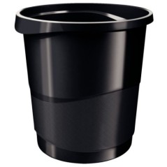 Cesto de Papéis Esselte Europost Vivida 623952 PP 14 Litros Preto