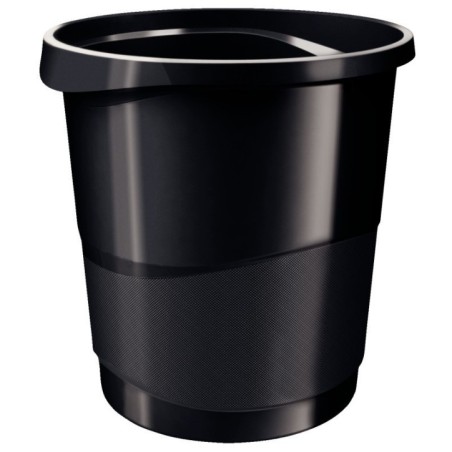 Cesto de Papéis Esselte Europost Vivida 623952 PP 14 Litros Preto