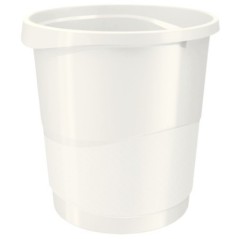 Cesto de Papéis Esselte Europost Vivida 623945 PP 14 Litros Branco
