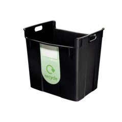Cesto de Papéis Leitz Basko 5209-00-95 PP 40 Litros Preto