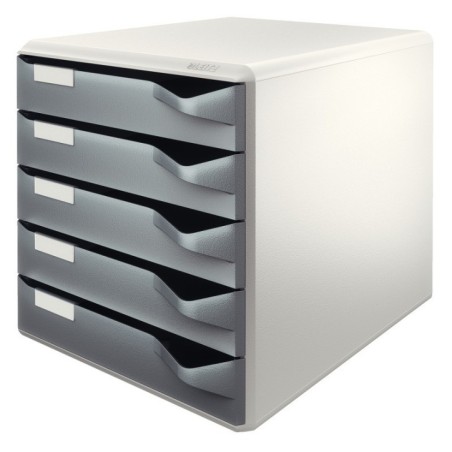 Bloco de 5 Gavetas Leitz Post Set 5280-00-89 A4 Cinzento Escuro