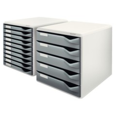 Bloco de 5 Gavetas Leitz Post Set 5280-00-89 A4 Cinzento Escuro