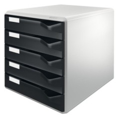 Bloco de 5 Gavetas Leitz Post Set 5280-00-95 A4 Preto