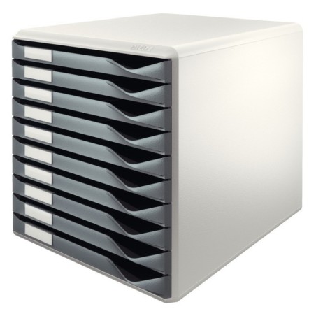 Bloco de 10 Gavetas Leitz Form Set 5281-00-89 A4 Cinzento Escuro