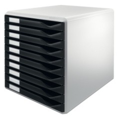 Bloco de 10 Gavetas Leitz Form Set 5281-00-95 A4 Preto
