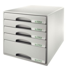 Bloco de 5 Gavetas Leitz Plus 5211-00-85 A4 Cinzento