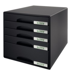 Bloco de 5 Gavetas Leitz Plus 5211-00-95 A4 Preto