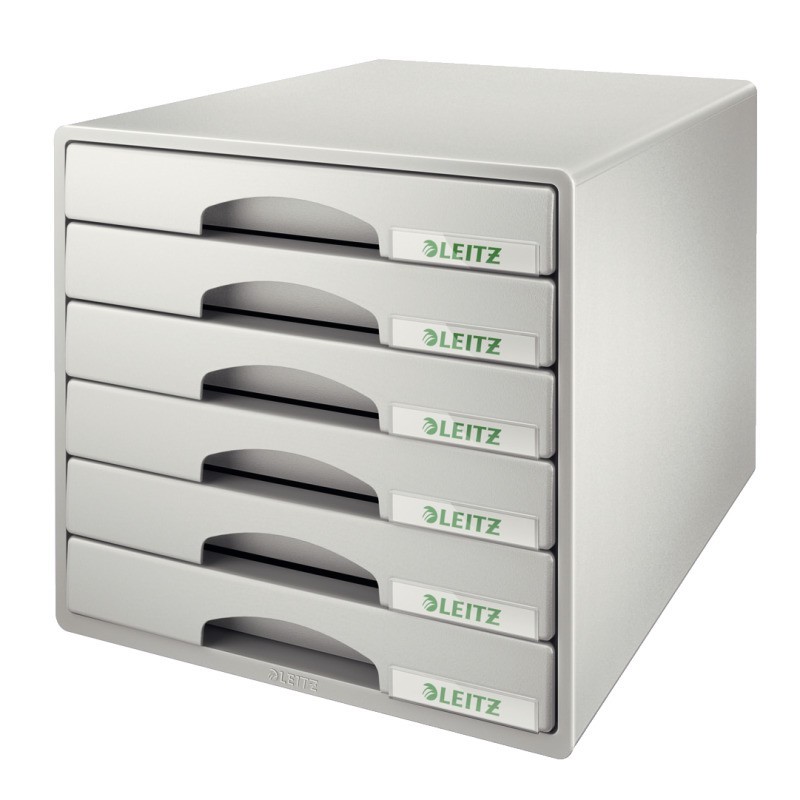 Bloco de 6 Gavetas Leitz Plus 5212-00-85 A4 Cinzento