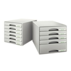 Bloco de 6 Gavetas Leitz Plus 5212-00-85 A4 Cinzento