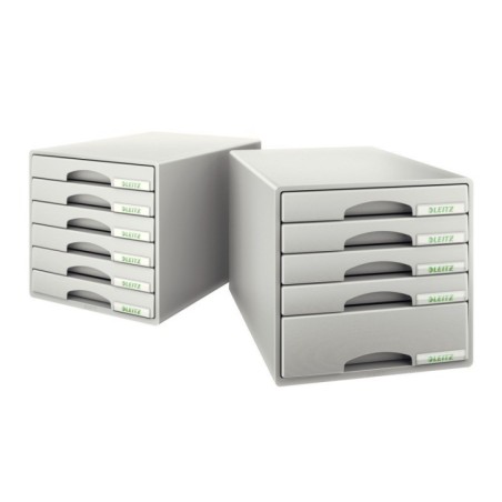 Bloco de 6 Gavetas Leitz Plus 5212-00-85 A4 Cinzento