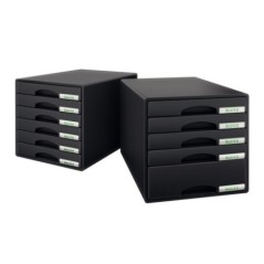 Bloco de 6 Gavetas Leitz Plus 5212-00-95 A4 Preto