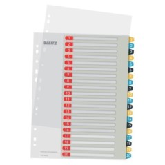 Índice de Plástico Leitz Cosy 1249-00-00 A4+ PP 300µm 1 a 20