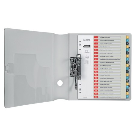 Índice de Plástico Leitz Cosy 1249-00-00 A4+ PP 300µm 1 a 20